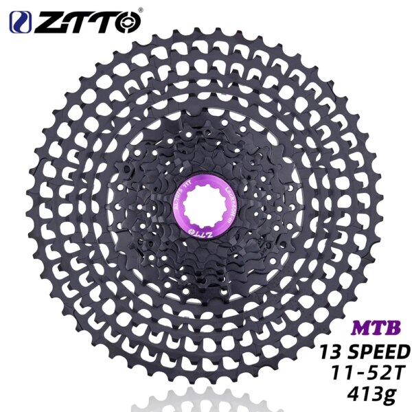 ZTTO-Cassette ultraligero para bicicleta de montaña, Cassette SLR2 de 13 velocidades, 13S, 11-52T, CNC, 13V, rueda libre, 413g, 13S, 52T, piñón HG K7 para AXS