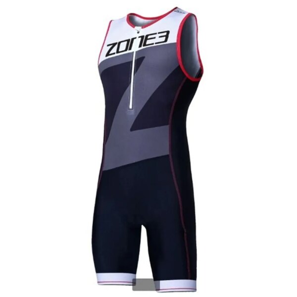 Zone3-Mono de Ciclismo para Hombre, traje de triatlón para nadar, correr, sin mangas, traje de carreras aerodinámico