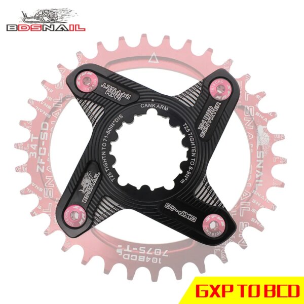 Cadena y rueda de bicicleta 104 110BCD MTB GXP, juego de bielas para bicicleta, piñón fijo, adaptador de rueda de cadena para sram gx xx1 X1 x9 gxp Eagle NX