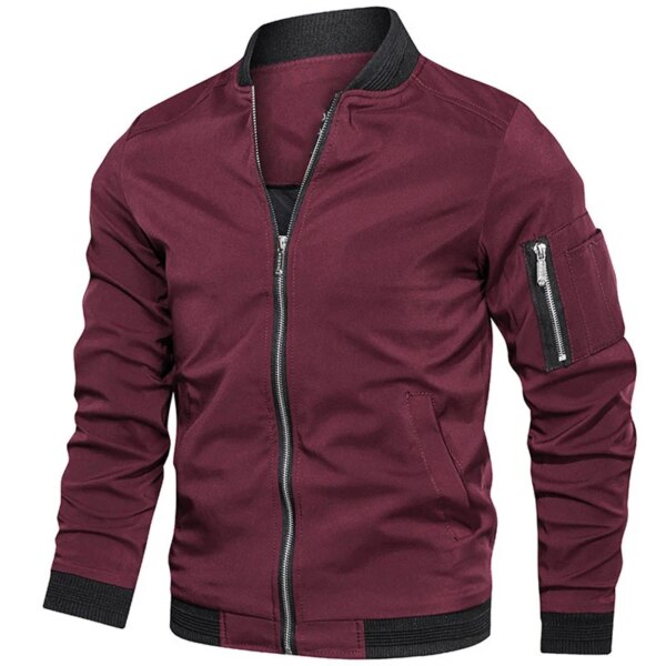 Chaqueta bomber para hombre, chaqueta informal a la moda para hombre, ropa deportiva, chaqueta bomber táctica, chaquetas para hombre, abrigos para hombre de talla grande 6XL, cortavientos