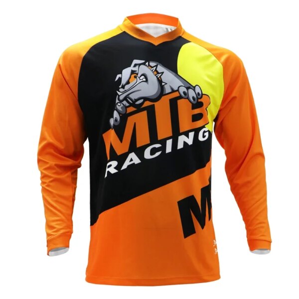 Camiseta de motocross maillot ciclismo hombre dh camiseta para descensos off road montaña ciclismo manga larga mtb Jersey