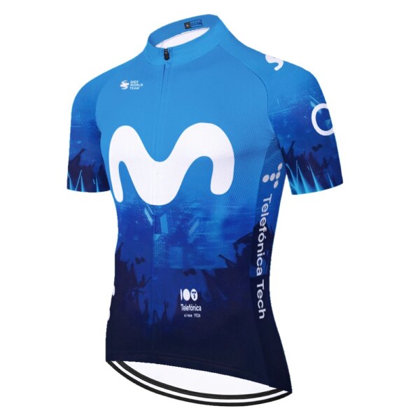 Movistar 2024 Ciclismo Jersey verano carreras Ciclismo Ropa Ciclismo manga corta mtb bicicleta Jersey camisa Maillot Ciclismo