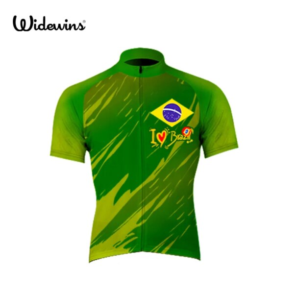 Nueva camiseta de Ciclismo para hombre, bicicleta de manga corta, transpirable, amor Brasil, Maillot de Ciclismo, ropa deportiva para Ciclismo 5005