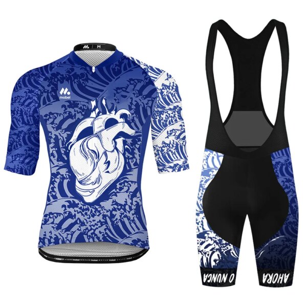 Wyndymilla-Camiseta de Ciclismo para hombre, traje de carreras para exteriores, Crazy Offroad, conjunto de pantalones cortos con pechera de larga distancia, Gel 9D, novedad