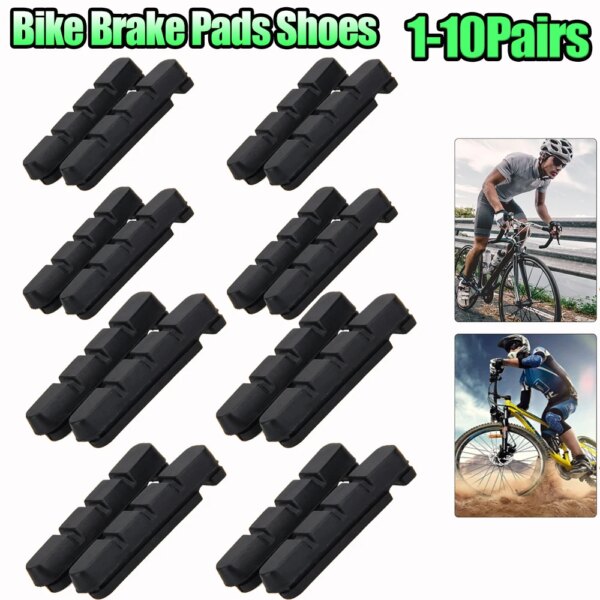 Abrazadera de freno para bicicleta, aleación de aluminio 450TCR, bloque de zapatos para bicicleta de montaña, accesorios para bicicleta de montaña, 1-10 pares