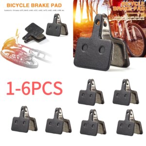 1-6 pares de pastillas de freno de disco de bicicleta de carretera semimetálicas de resina para SHIMANO M375 M445 M446 Cycl