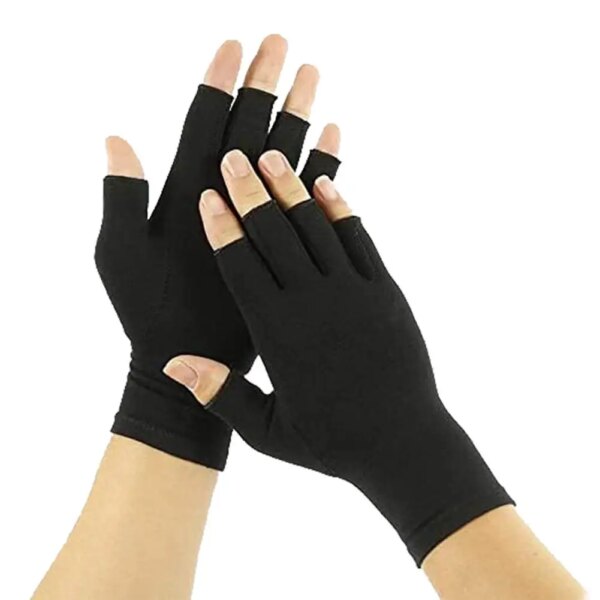 1 par de guantes de compresión para artritis soporte de muñeca alivio del dolor articular soporte de mano mujeres hombres terapia muñequera guantes de compresión