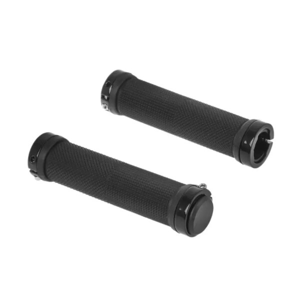1 par de manillares de bicicleta de ciclismo, empuñaduras negras para carretera MTB BMX