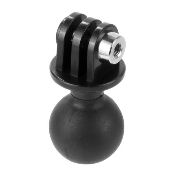 Adaptador de Base de cabeza de bola de 1 pulgada para GoPro, rotación de 360 ​​grados, cámara con cabeza de bola, montaje en trípode, accesorios para cámaras de acción