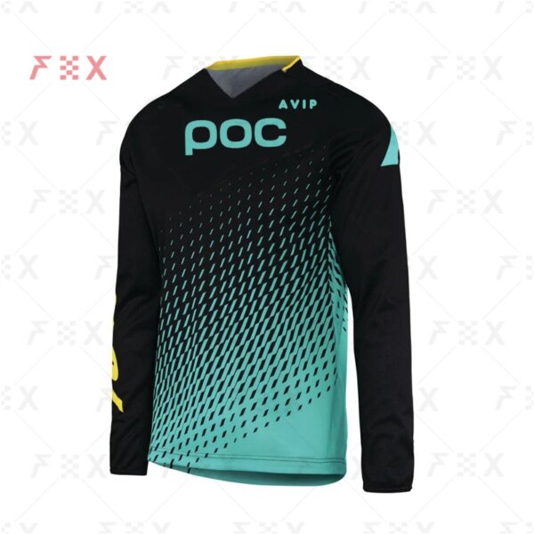 100 nuevo Racing Jersey para descensos bicicleta de montaña motocicleta Ciclismo Jersey Crossmax camisa Ciclismo ropa para hombres MTB AVIP POC MX