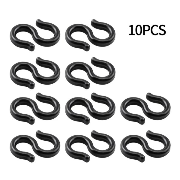 Abrazadera para Cable de freno de bicicleta, Clips para Cable de cambio, hebilla tipo S para accesorios de bicicleta plegables, 10 Uds.