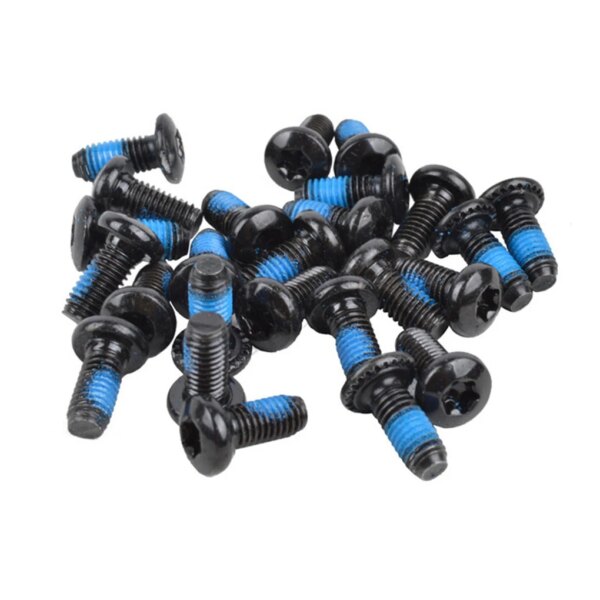 Rotor de freno de disco de bicicleta, tornillos T25, palancas de ciclo de acero inoxidable, piezas de reparación de pernos de bicicleta de montaña, accesorio para exteriores, 12 Uds.