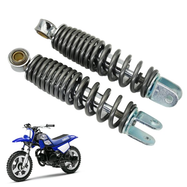 Amortiguador trasero de 12mm Suspensión de resorte para Yamaha PW50 PW 50 PY50 Peewee 50 y-zinger Dirt Bike motocicleta cromada