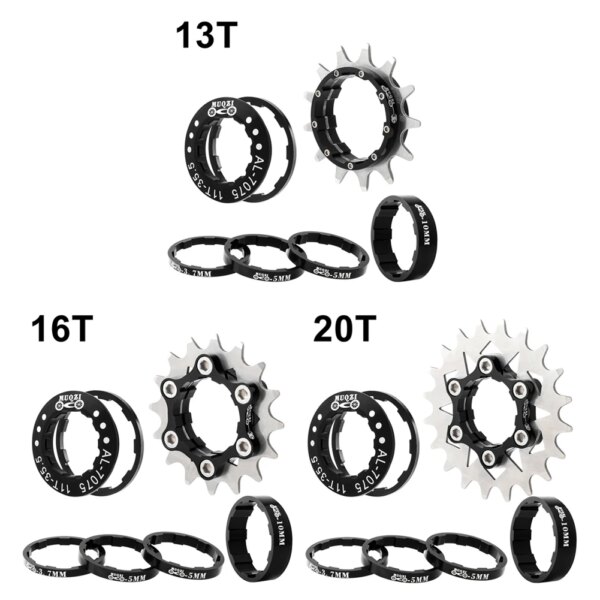 13T/16T/20T Cassette de bicicleta volante de acero inoxidable MTB volante de bicicleta piñón MTB Cassette de disco único Cog accesorio de ciclismo