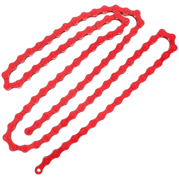 Reemplazo de cadena de bicicletas, cadena resistente para bicicleta de carretera, cadena de ciclismo de carreras de velocidad, piñón fijo, cadena de pista, accesorio para bicicleta de montaña, colorido