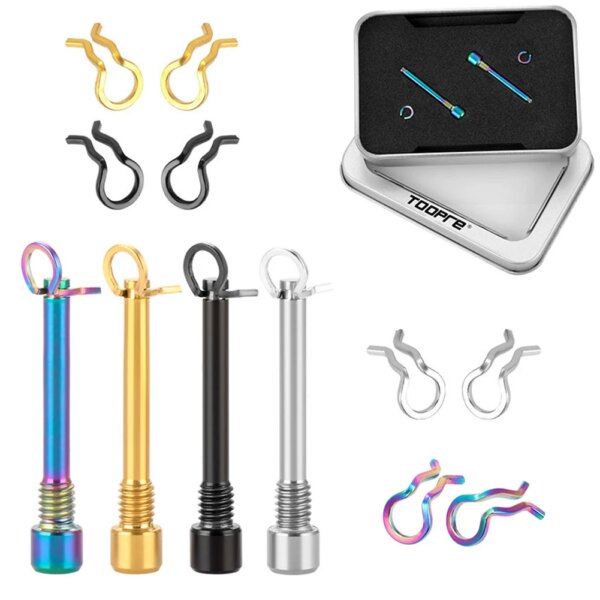 Pernos de pastilla de freno de disco hidráulico para bicicleta, pasador de retención de clip, accesorios ligeros de aleación de titanio para bicicleta