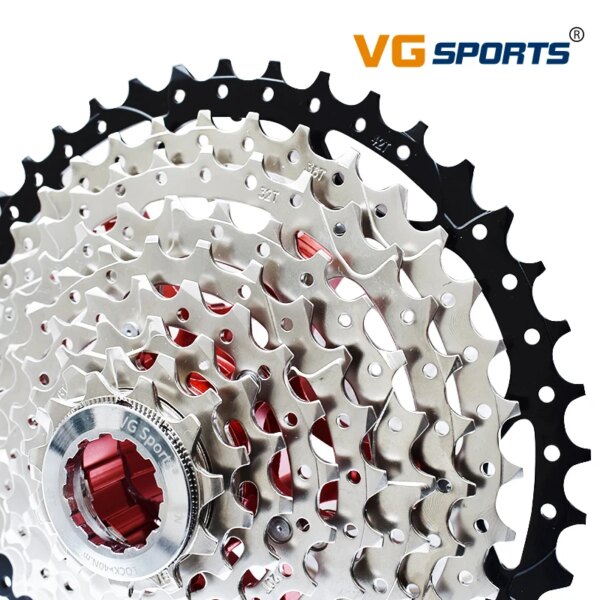 VG SPORTS-Cassette de 8, 9, 10, 11 y 12 velocidades para bicicleta de montaña, piñón de Soporte de aleación de aluminio, rueda libre 40T 42T 46T 50T 52T