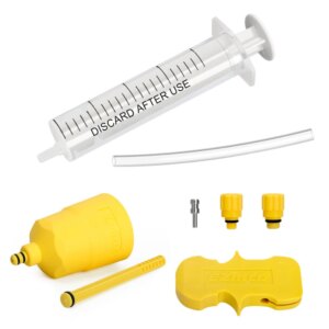 Juego de Herramientas de purga de frenos de disco hidráulico, Kit de purga de frenos de bicicleta fácil de usar, Herramientas de reparación de bicicletas de montaña y carretera para SHIMANO