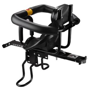 Asiento de seguridad para bicicleta para niños, asiento delantero para bebé, sillín para niños con pedales, respaldo, respaldo para bicicleta de carretera MTB