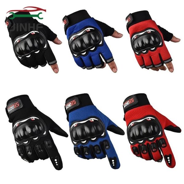 1 par de guantes antideslizantes transpirables protectores de pantalla táctil guantes de ciclismo guantes de motocicleta para deportes al aire libre