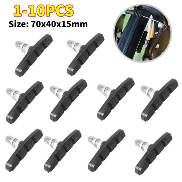 1 unidad de bloque de freno de bicicleta de montaña y carretera, almohadillas de goma para zapatos de ciclismo en V, accesorios para ciclismo de 7x4x1,5 cm