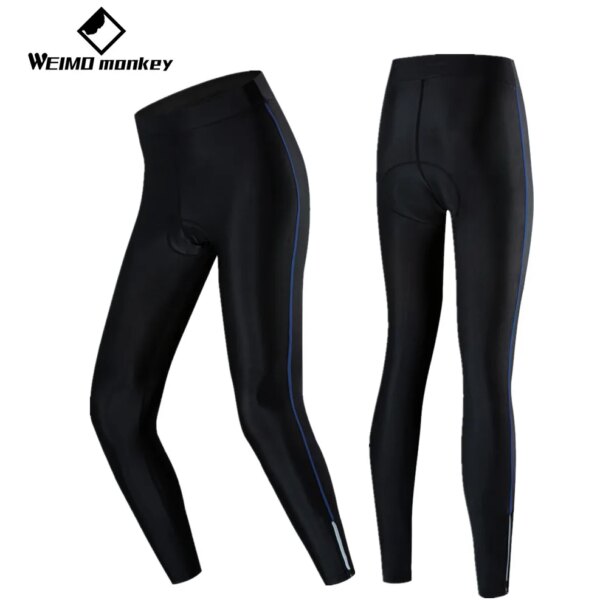 2019 pantalones de ciclismo para mujer, pantalones de bicicleta acolchados para carretera, montaña, bicicleta de montaña, parte inferior, transpirables, ropa interior larga, medias para niña rosa