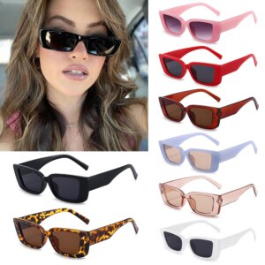 Gafas de sol con montura cuadrada estrecha para ciclismo, lentes de sol Vintage de diseño de marca de Color caramelo, con protección UV400, para conducir, novedad de 2021