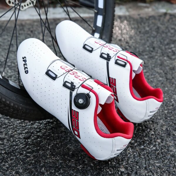 2022 zapatos de bicicleta de carretera zapatilla de deporte de velocidad hombres Sapatilha Ciclismo Mtb Spd zapatos de Ciclismo mujeres cala Pedal bicicleta de montaña zapatillas planas