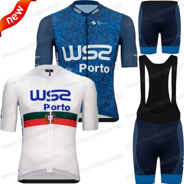 Conjunto de Jersey de Ciclismo del equipo W52 para hombre, ropa de bicicleta de Portugal, camisas de bicicleta de carretera, traje, pantalón, MTB, 2022