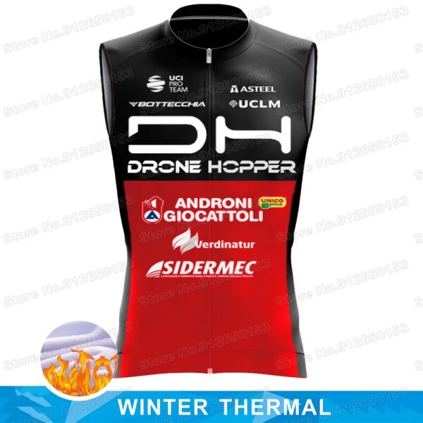 ANDRONI-Camiseta de Ciclismo sin mangas para hombre, Chaleco de equipo DH, ropa térmica para bicicleta de carretera, Maillot de Ciclismo de montaña, invierno, 2022