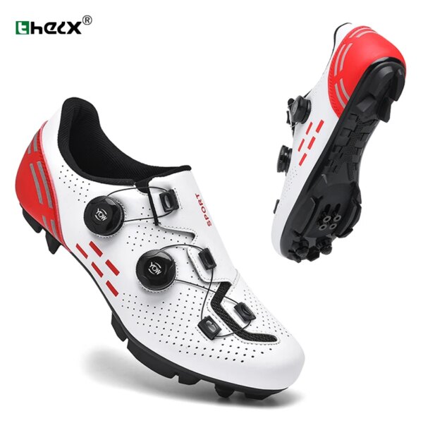 2023 zapatos de ciclismo Mtb hombres carreras bicicleta de carretera zapatos de velocidad de bloqueo automático zapatillas de ciclismo mujeres tacos Spd calzado de bicicleta de montaña