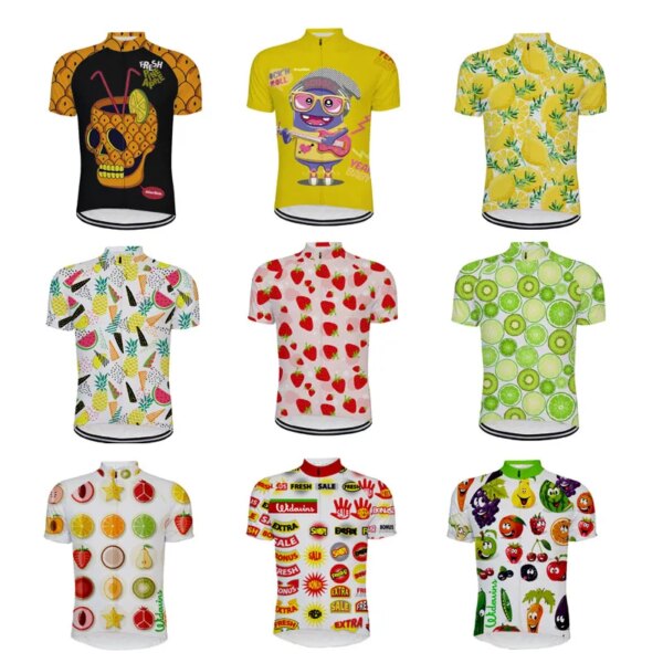 2023 frutas camisa de ciclismo dos hombres manga curta alienskin camisas mtb jeresy ciclismo ropa maillot ciclismo