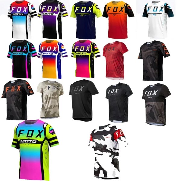 Ropa de bicicleta de montaña y Enduro para Motocross, camiseta para descenso, camiseta de ciclismo Hpit Fox para hombre, camisetas MTB BMX, novedad de 2023