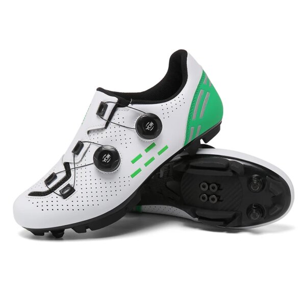 Zapatos de bicicleta de carretera para hombre y mujer, zapatillas de deporte para ciclismo de montaña, clítoris, tacos de ruta, velocidad plana, deportes de carreras, Pedal Spd, novedad de 2023