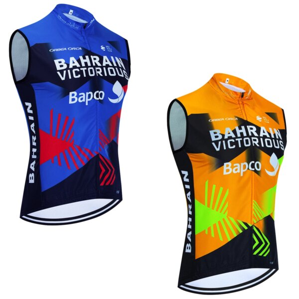 2024 BAHREIN Ciclismo Jersey hombres mujeres ITALIA equipo bicicleta chaleco cortavientos Ropa Ciclismo sin mangas Bicycl Maillot camiseta Ropa