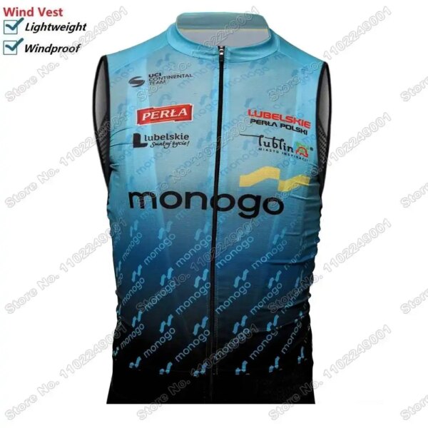 2024 Lubelskie Perła Polski ciclismo equipo viento chaleco ciclismo chaleco a prueba de viento Ciclismo de Carretera Jersey sin mangas bicicleta cortavientos MTB