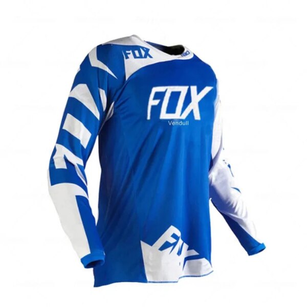 Vendull Fox-camisetas para descenso de hombre, camisetas para bicicleta de montaña, MTB, camiseta para motocicleta todoterreno DH, ropa deportiva para Motocross, 2024