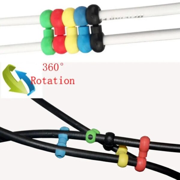 2024 nuevo 10 unids/set bicicleta línea cruzada Clips montaña carretera bicicleta freno Cable de engranaje S estilo Clips ciclismo piezas de repuesto