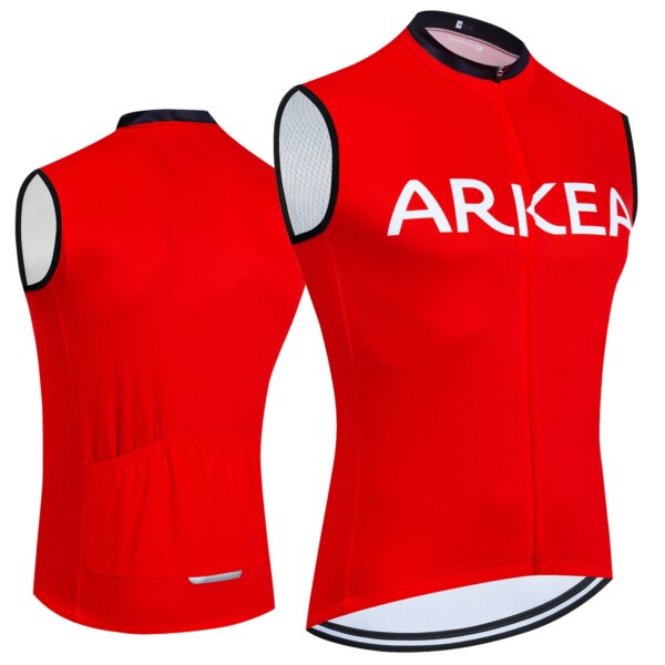 2024 Tour UAE Jersey equipo de secado rápido ARKEA bicicleta chaleco rompevientos hombres mujeres montar Ropa Ciclismo sin mangas Ciclismo Jersey camiseta