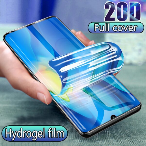 Funda completa suave 20D para huawei mate 10 pro 9, película de hidrogel, protector de pantalla de teléfono mate 20 lite pro 20X, película protectora sin vidrio