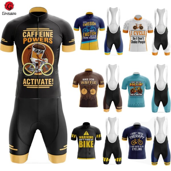 21 nuevo estilo 11 conjunto de Jersey de ciclismo traje de bicicleta bicicleta de verano manga hombres pantalones cortos ropa Por equipo hombres bicicleta 20D Gel Pad duradera