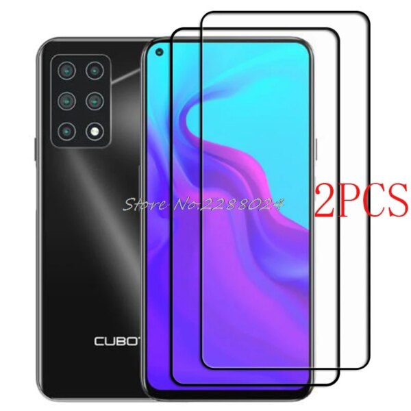 2 uds para Cubot X30 funda protectora de pantalla de vidrio Protector templado 9H 2.5D película CubotX30