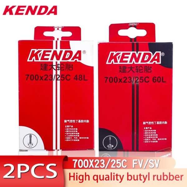 2 uds KENDA bicicleta tubo interior 700C Cámara 700*23C 25C Schrader Presta bicicleta de carretera tubos neumático