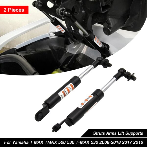 Soportes de elevación de brazos para motocicleta, amortiguadores, asiento elevador para Yamaha T MAX TMAX 500 530 T-MAX 530 2008-2018, 2 uds.