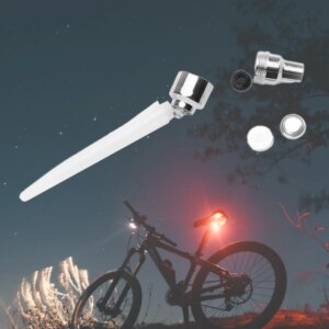 Radios de rueda tipo cohete, luz colorida, tapa de válvula de neumático, luz activada por movimiento, accesorios para bicicleta, 2 uds.