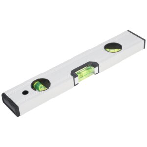 Regla de nivel de aleación de aluminio magnética de precisión de 300mm con diseño de ampolla y escala de mm para herramienta de medición de decoración de edificios