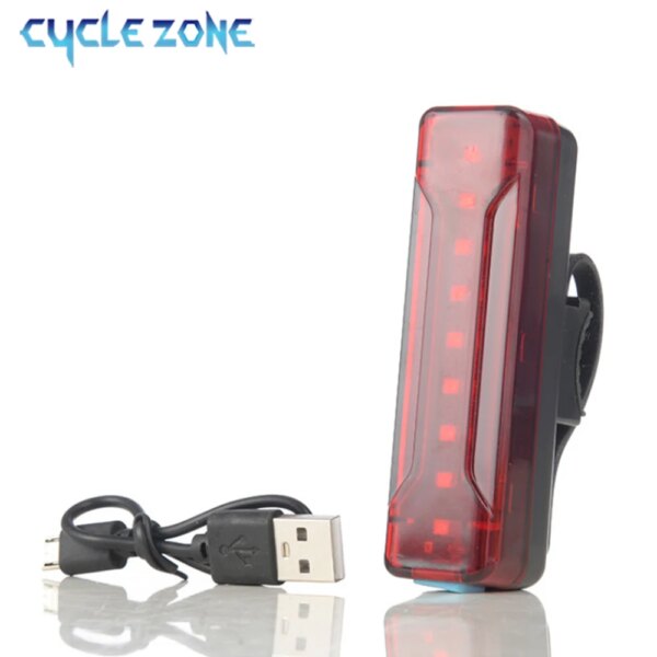 Luz trasera de bicicleta de 350 LM, luces traseras de bicicleta recargables por USB ultrabrillantes, luz trasera LED de 5 modos para casco de ciclismo, luz de bicicleta