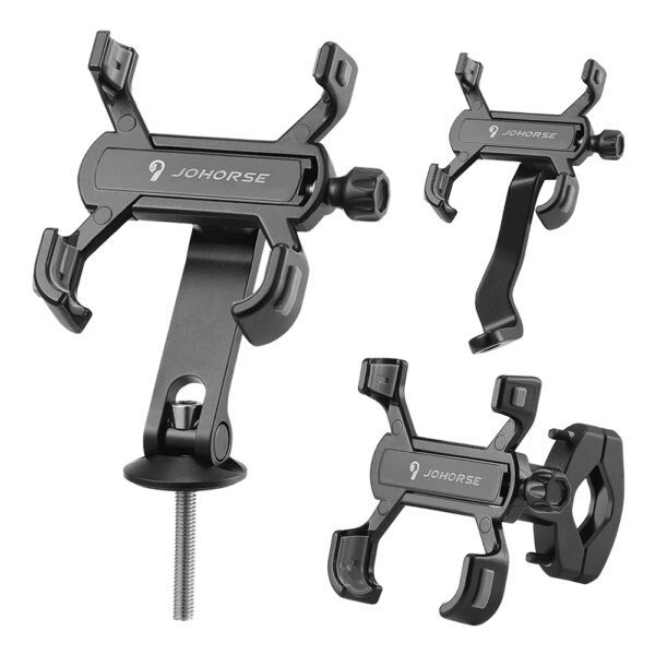 Soporte giratorio de 360 ​​grados para teléfono de motocicleta, soporte Universal para teléfono móvil para ciclismo, ajustable para manillar/espejo retrovisor