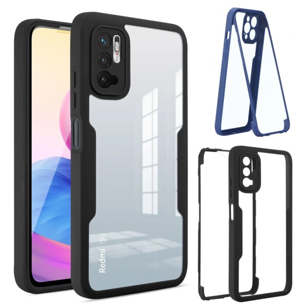 Funda de teléfono de cubierta completa 360 para OPPO A15 A53 A94 A74 5G A52 A72 A92 A92S Realme 8 Pro Protector frontal suave + cubierta trasera a prueba de golpes