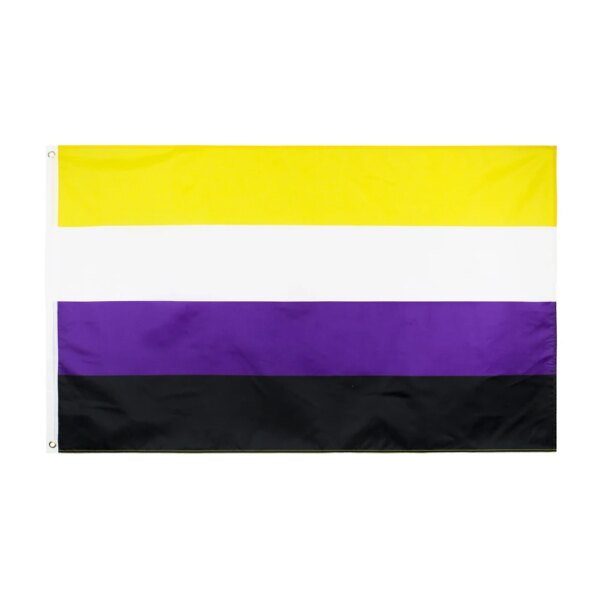 Bandera no binaria del orgullo gay al por mayor de 3x5 pies